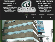 Tablet Screenshot of coide.com.gt